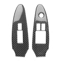 2Pcs Carbon Fiber Window Lift Switch Panel Trim for Nissan 370Z (2009–2020)