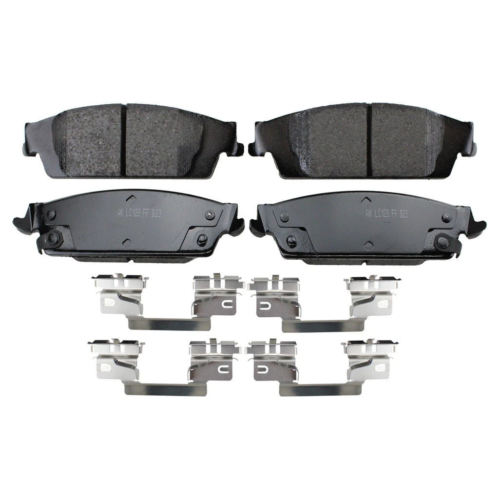 DuraGo Rear Rotor & Akebono ProACT Ceramic Disc Brake Pad Kit for Silverado 1500 LD (2014–2018)