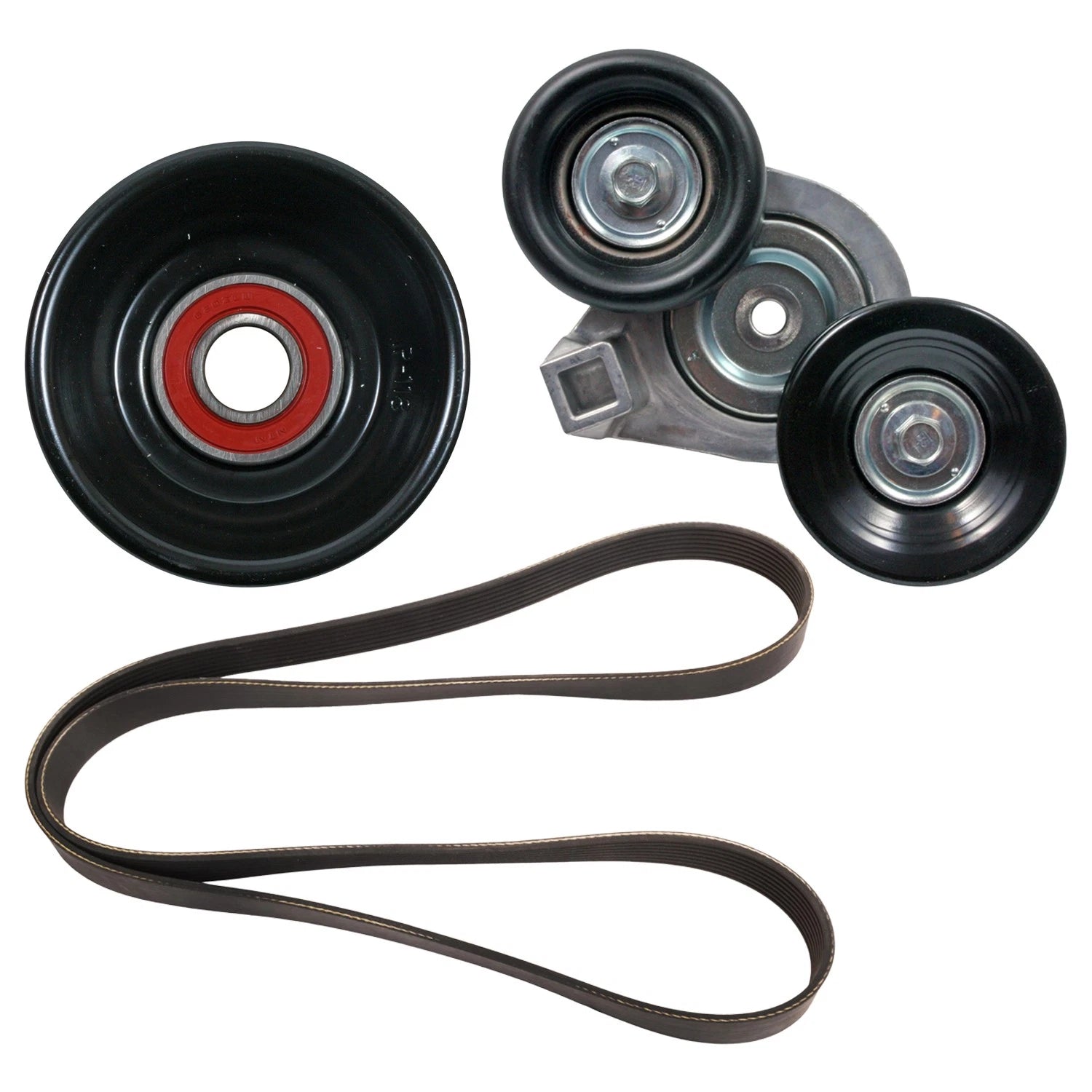 Drive Belt Idler Pulley Tensioner Kit for Ford F-250 F-350 Super Duty (2008–2010)