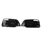 Black Front Bumper Fog Light Grille Covers for Audi Q5 SQ5 (2018-2022)
