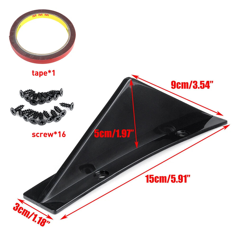 Rear Bumper Diffuser Spoiler Lip Wing Splitter for