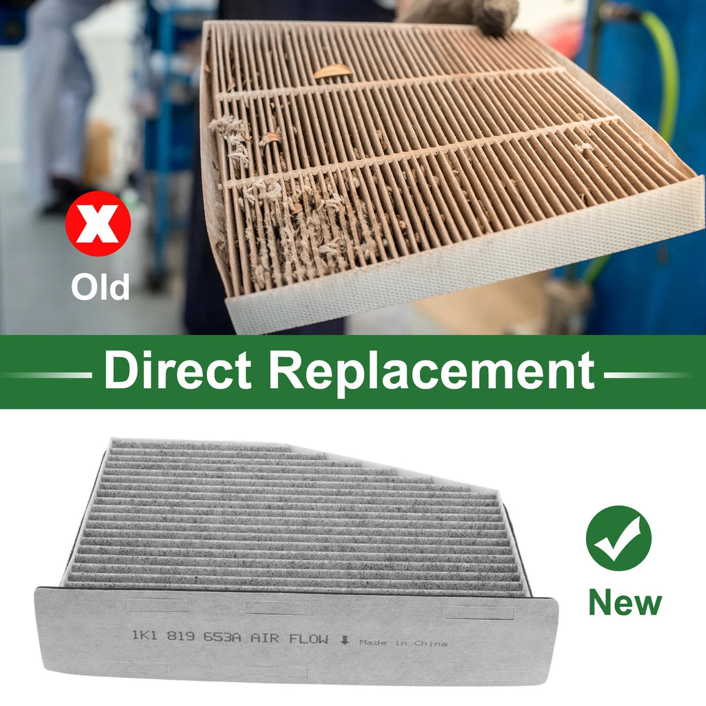 Cabin Air Filter for Audi A3 (8P1) 1.2 TSI (2010–2012) 1 Pc 1K1819669