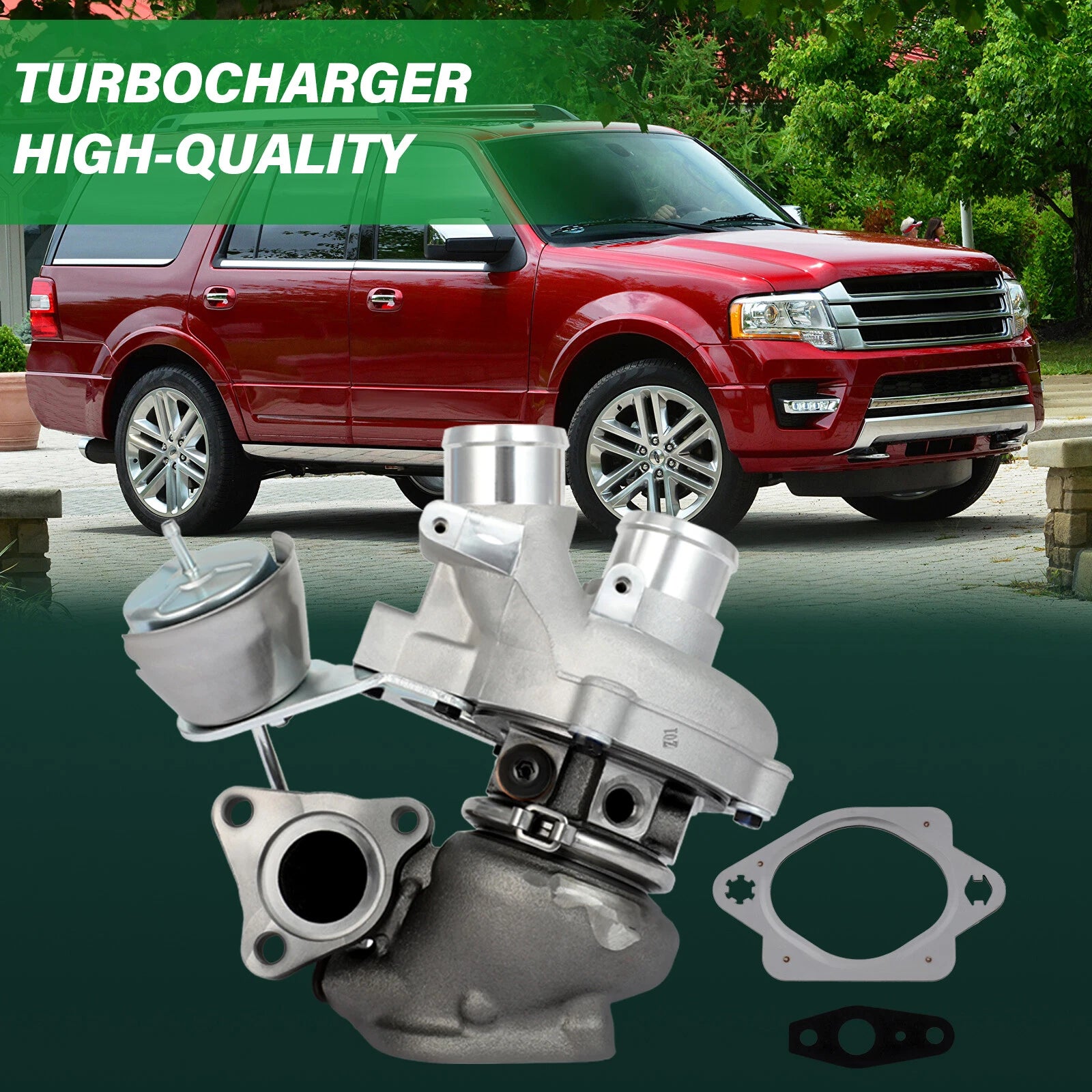 Left Driver Side Turbocharger for Ford Expedition V6 3.5L (2015–2017)