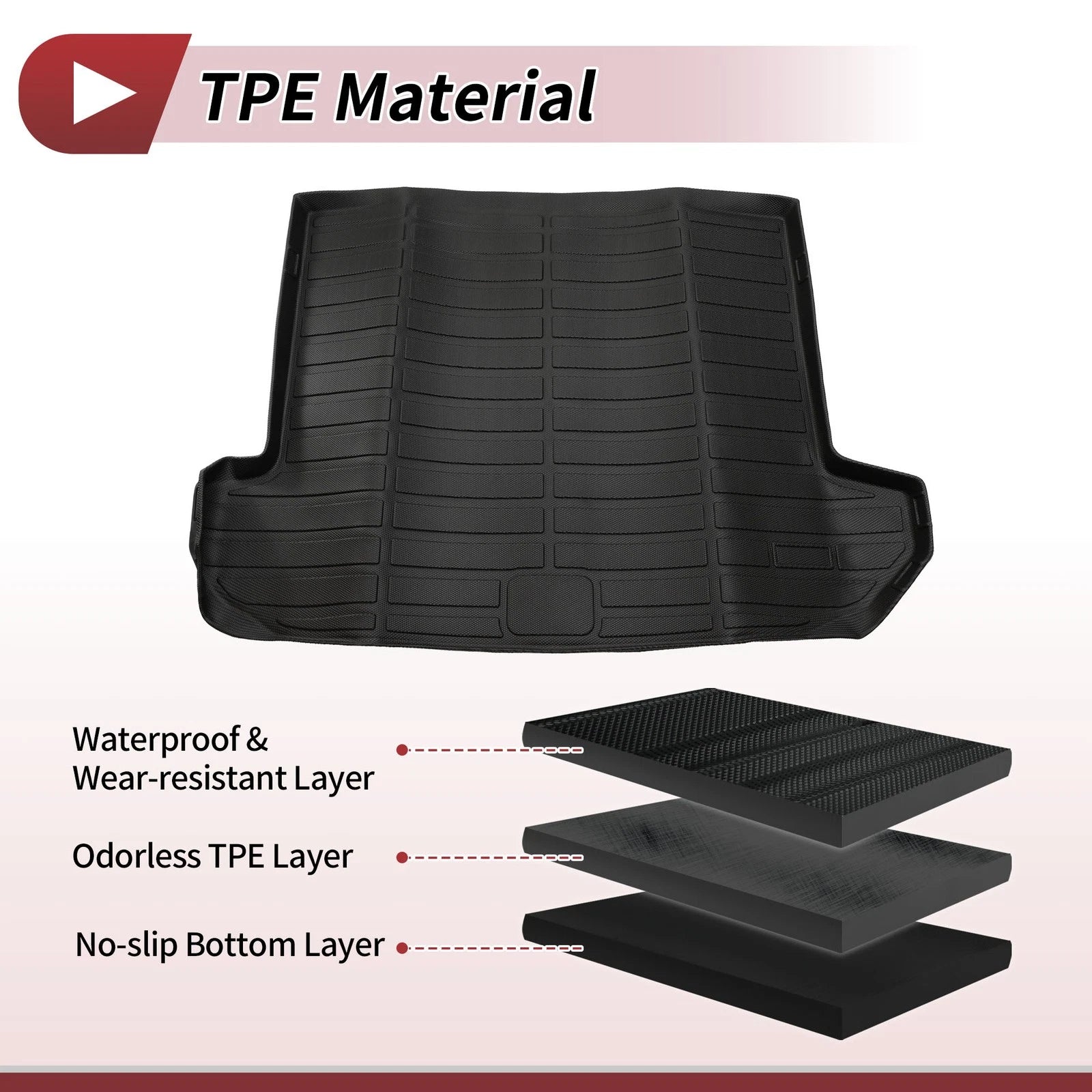 Trunk Mat for Kia Sportage (2017–2022) TPE Cargo Liner Replacement 1Pc