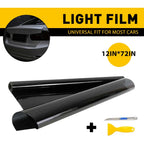 Light Black Tint Vinyl Film Wrap for Headlight Backup Tail Light (Universal)