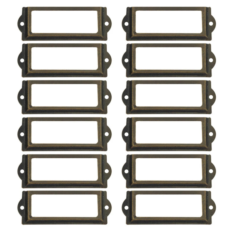 Drawer Cabinet Label Pull Handle 60x24mm (12/48pcs)