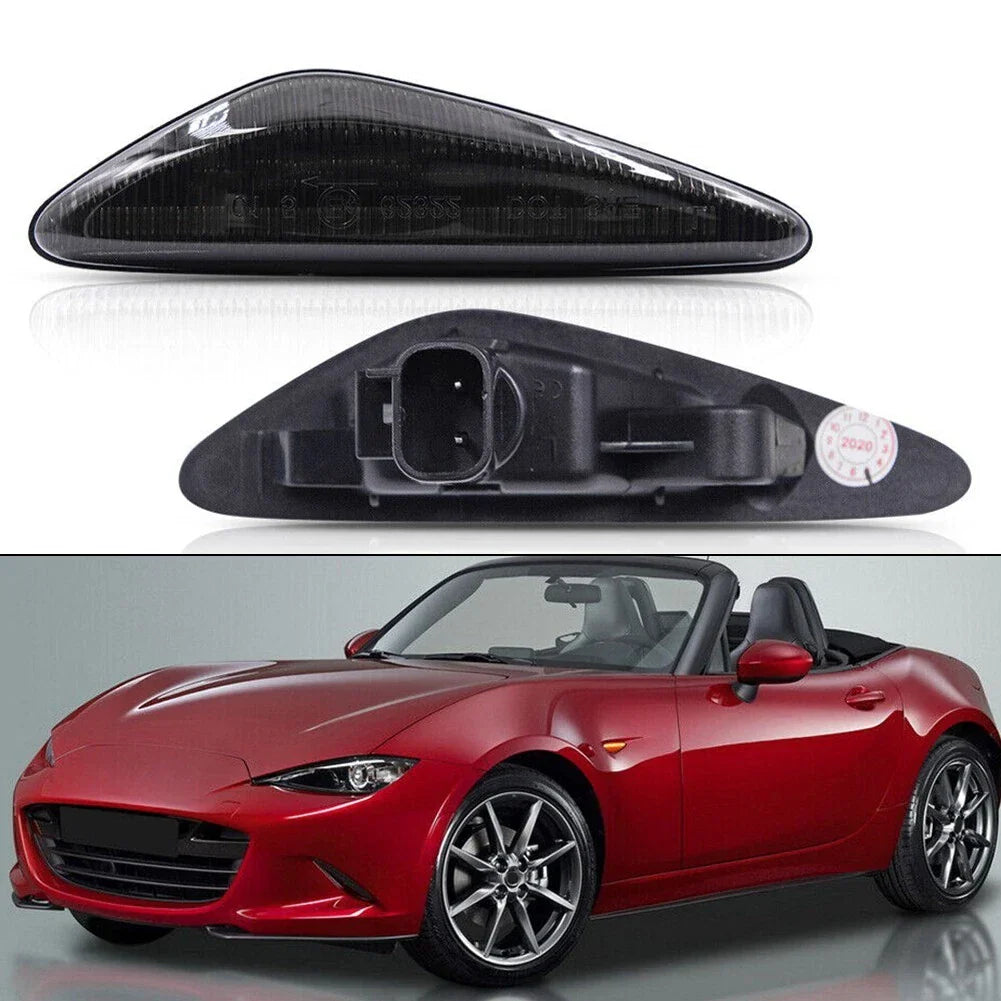 Smoke / 2x / Dynamic LED Side Indicator Light for Mazda MX-5 / Fiat 124 Spider