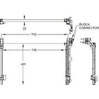 Replacement A/C Condenser Repair Part For 2003-2005 Ford Crown Victoria