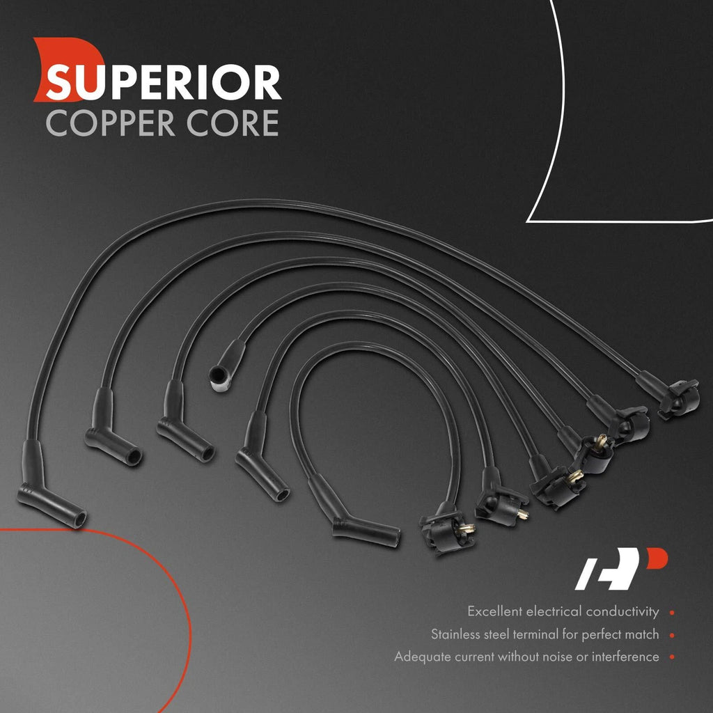 Set of 6 Spark Plug Wire Sets for Ford Ranger Explorer Aerostar (1990–2001)