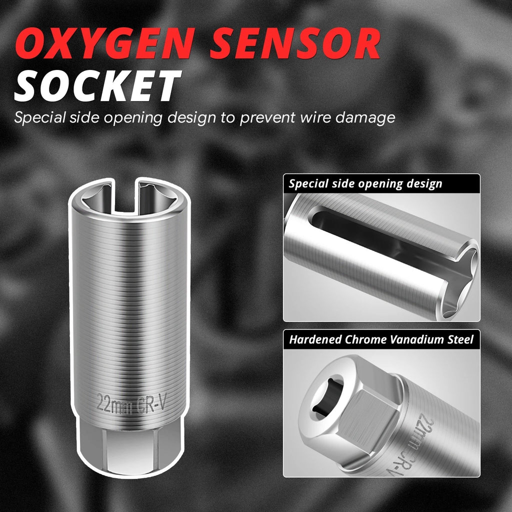 5-Pcs Oxygen Sensor Socket Removal Tool Set for Automotive (Universal)