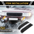 Pair Front Bumper Grille Headlight Filler for Toyota Tundra (2007–2013) No. 539320C901