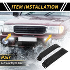 Pair Front Bumper Grille Headlight Filler for Toyota Tundra (2007–2013) No. 539320C901