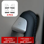 4 Piece Door Lock Switch Cover Set for Tesla Model 3 (2024–2024)