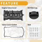 Engine Valve Cover with Gasket No.132643KY0A for Nissan Altima (2013–2017)
