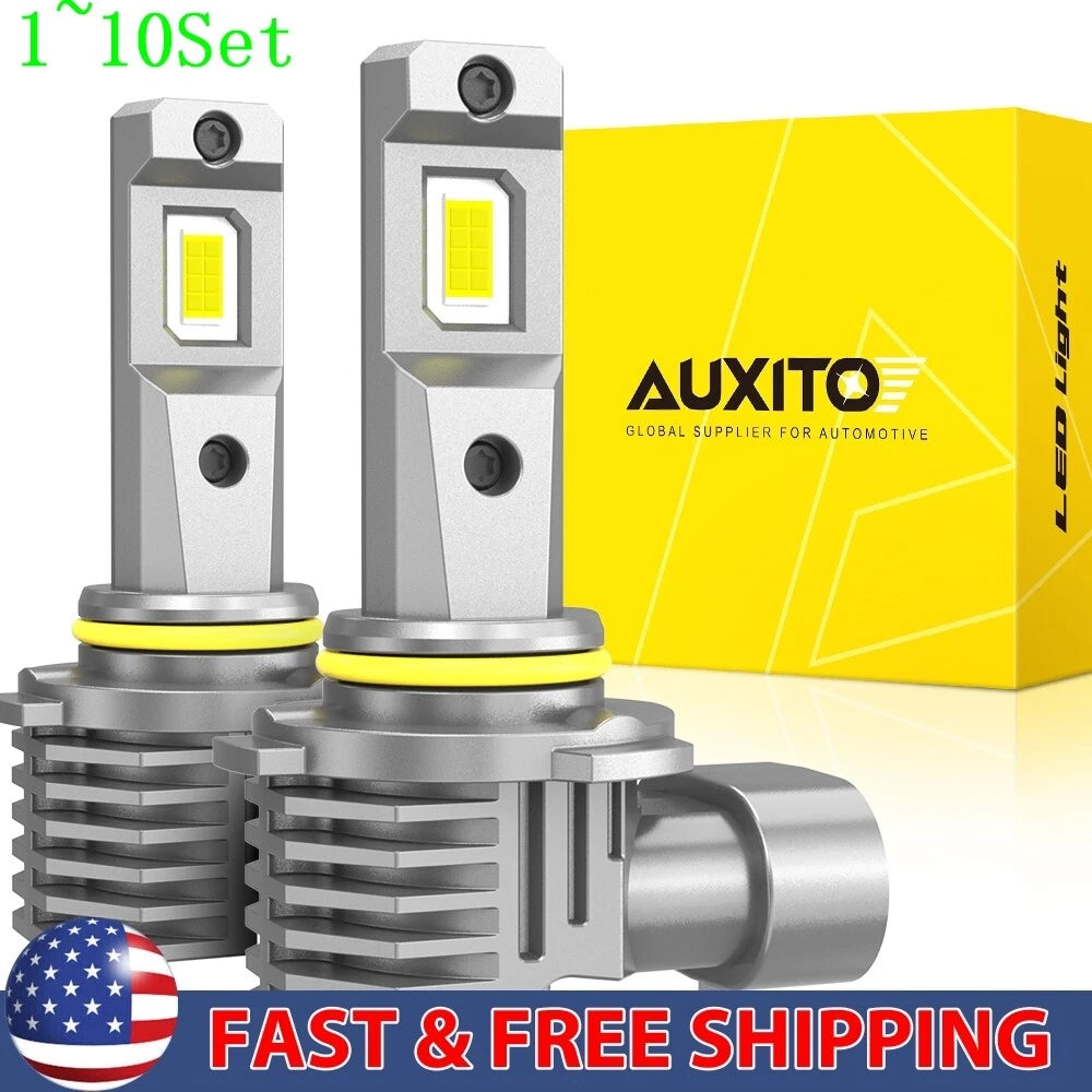 Set of 2 AUXITO 9006 LED Headlight Bulbs for Make Model