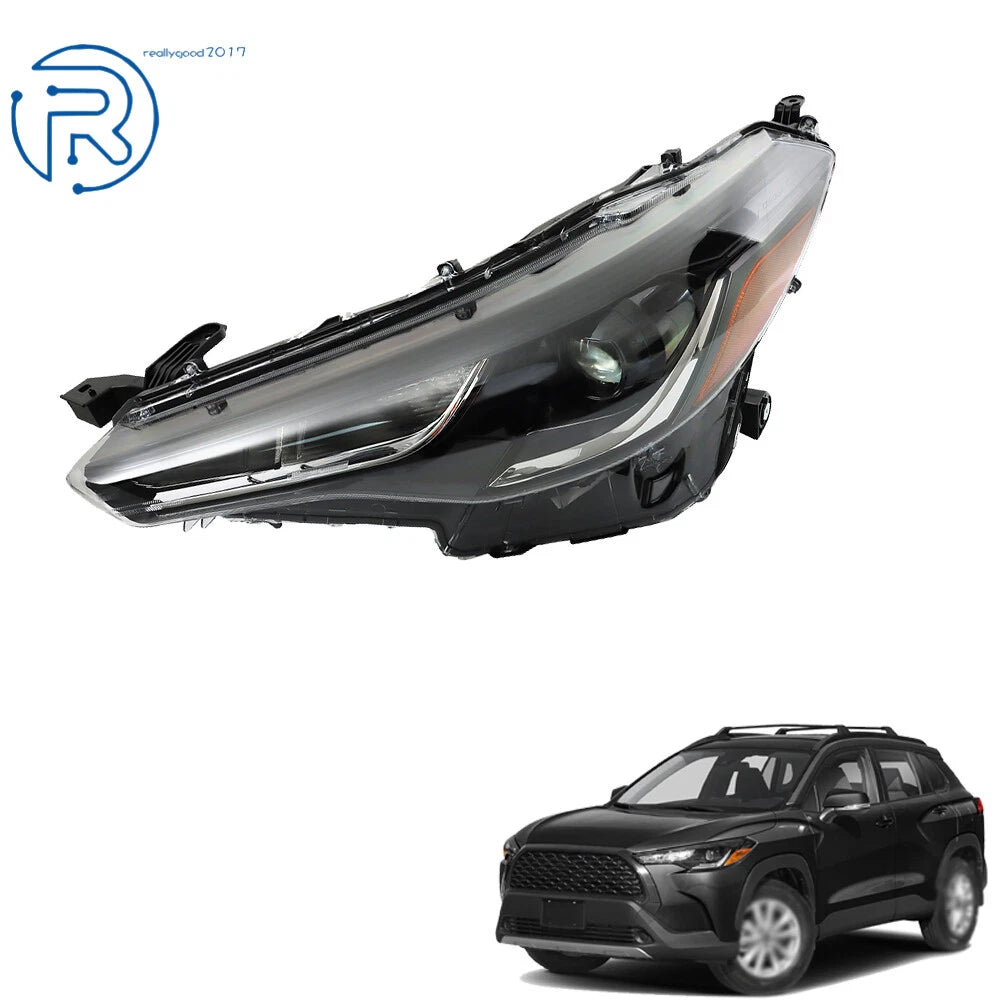 Left Side Headlamp for Toyota Corolla Cross (2022–2023) LED Black