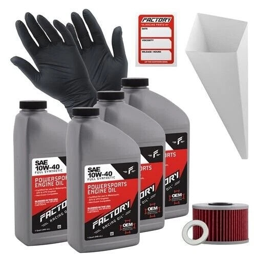 10W-40 Oil Change Kit for Honda TRX420FA/FPA Rancher AT (4Qt)