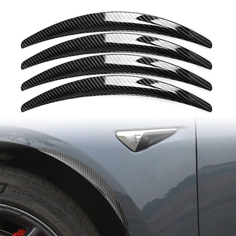 Set of 4 Wheel Eyebrow Arch Trim Side Fender Flare Strip for Tesla Model 3 (2017–2021)