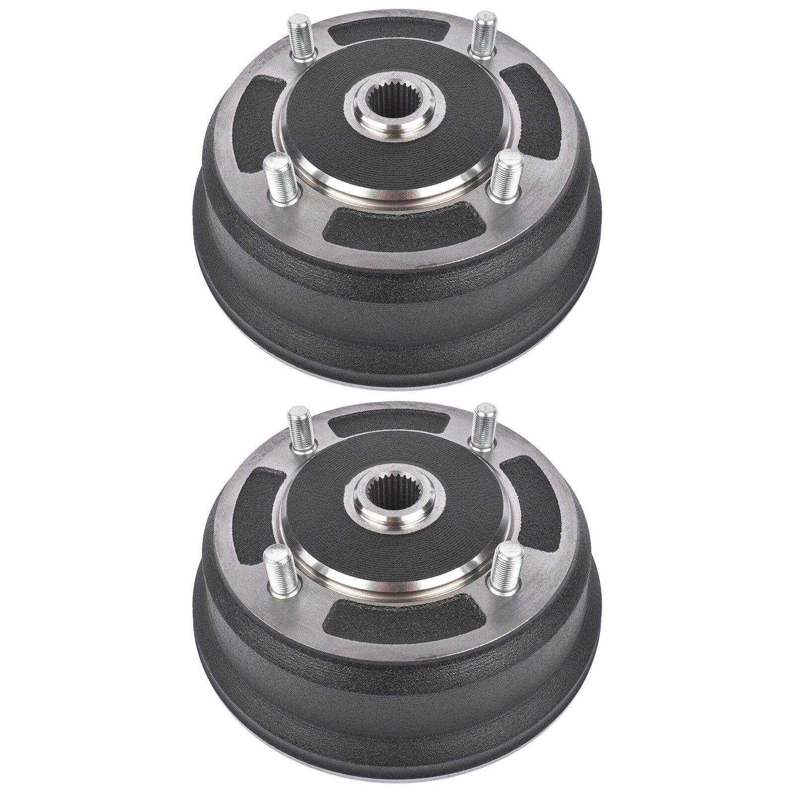 Pair Front Brake Drum for Kawasaki Mule 3000 3010 3020 4000 4010 (Gas/Diesel)