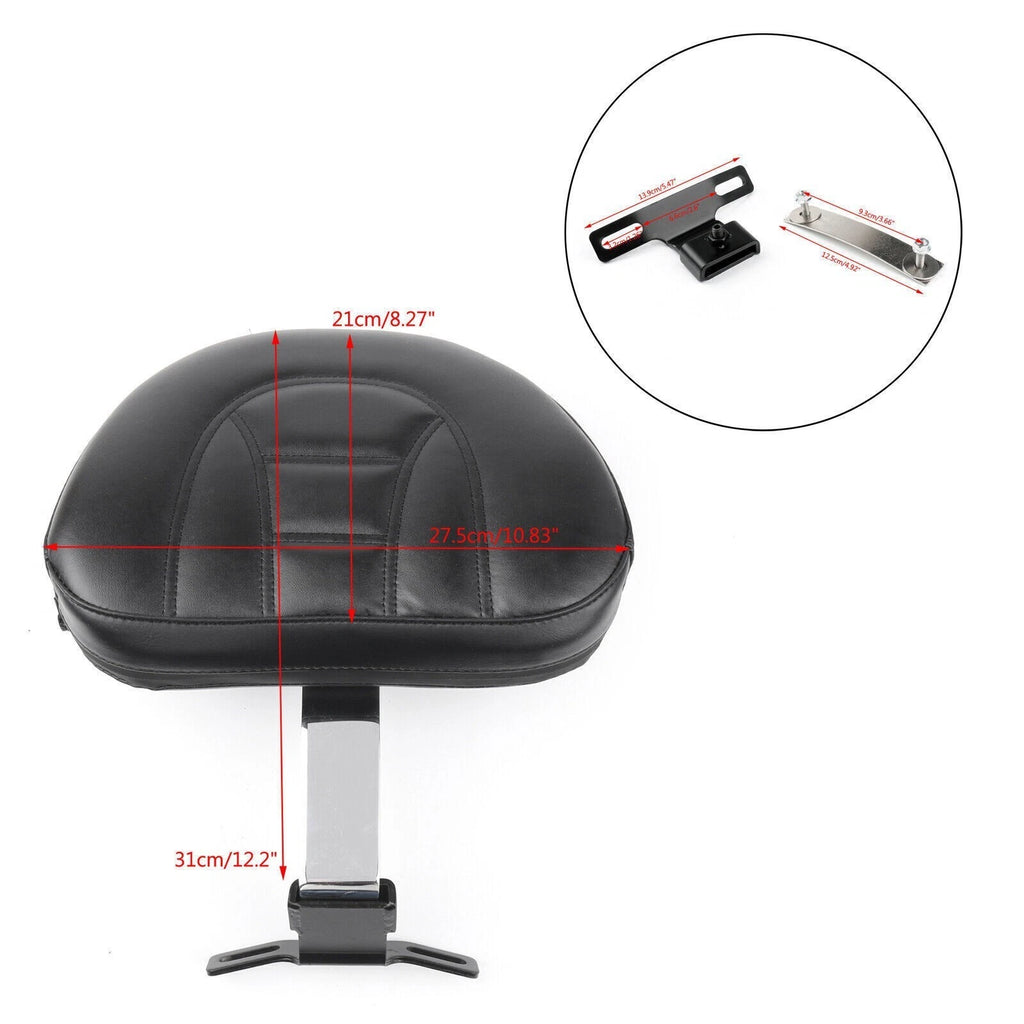 Adjustable Backrest Pad for Harley Fatboy Heritage Softail FLSTF (2007–2019)