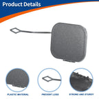 Rear Car Bumper Tow Hook Cover for Mercedes-Benz B-Class (2012–2019) No.A2468851022 Gray