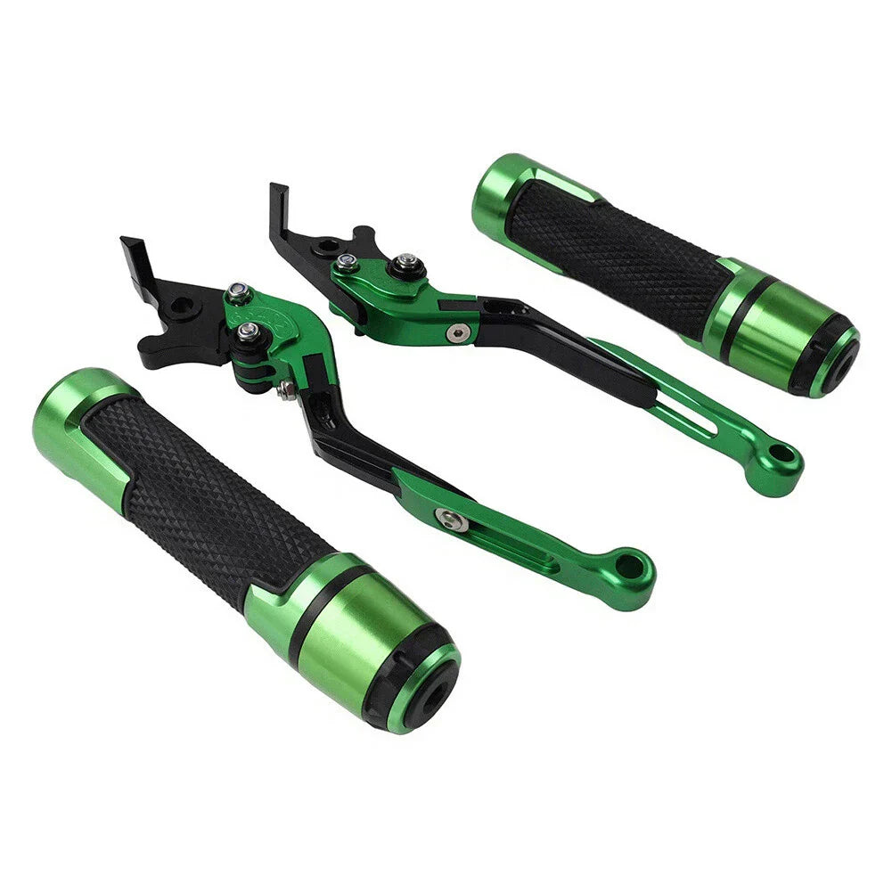 Extendable Brake Clutch Levers & Handlebar Grips for Kawasaki ZX6RR (2003-2004)
