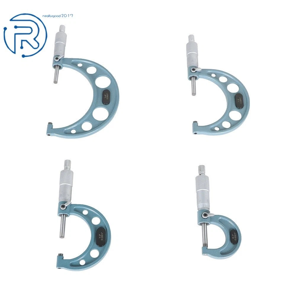 Set of 2 Outside Micrometers for Precision Measurement