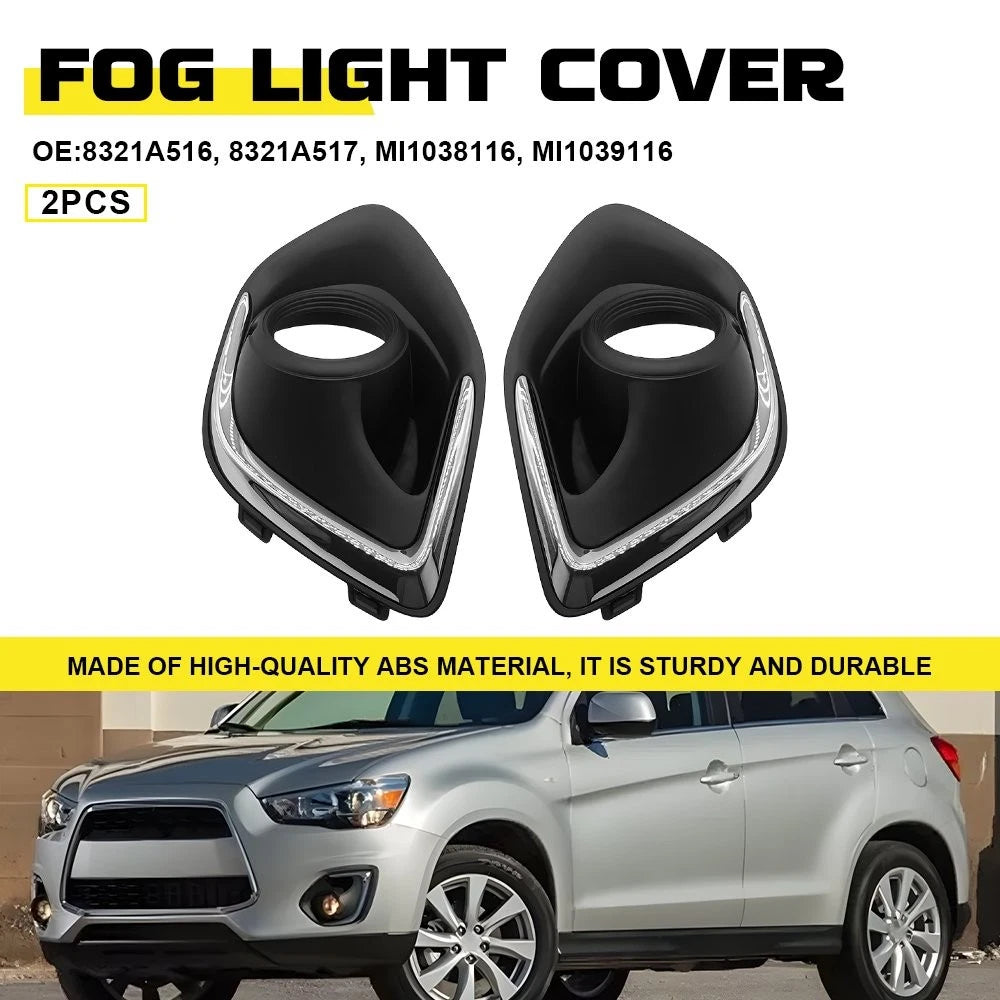 2X Fog Light Bezel Cover for Mitsubishi RVR Limited (2013–2015) EXV