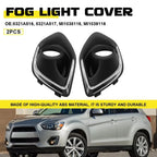 2X Fog Light Bezel Cover for Mitsubishi RVR Limited (2013–2015) EXV