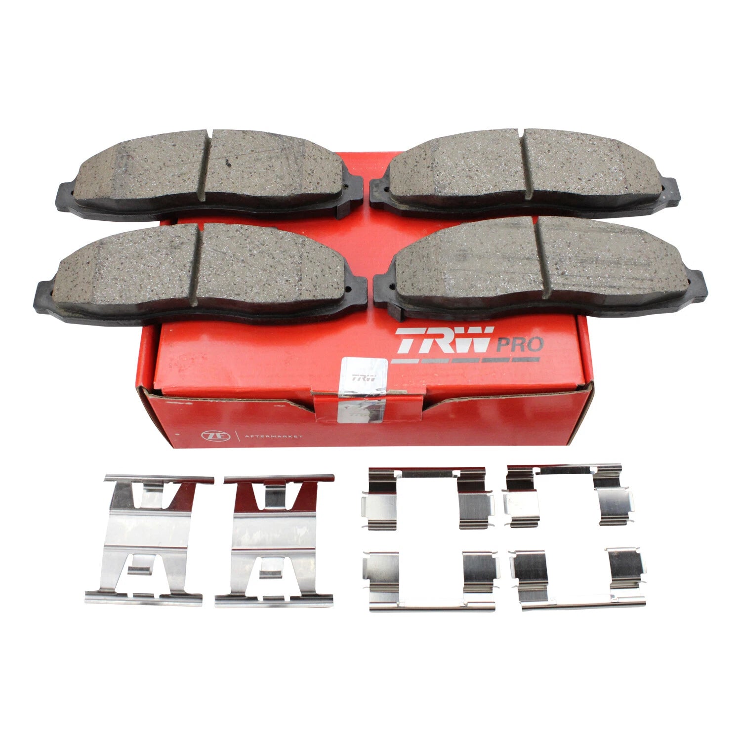 Set of 4 TRW Pro Front Slotted Ceramic Brake Pads for Ford F-150 (2004–2008)