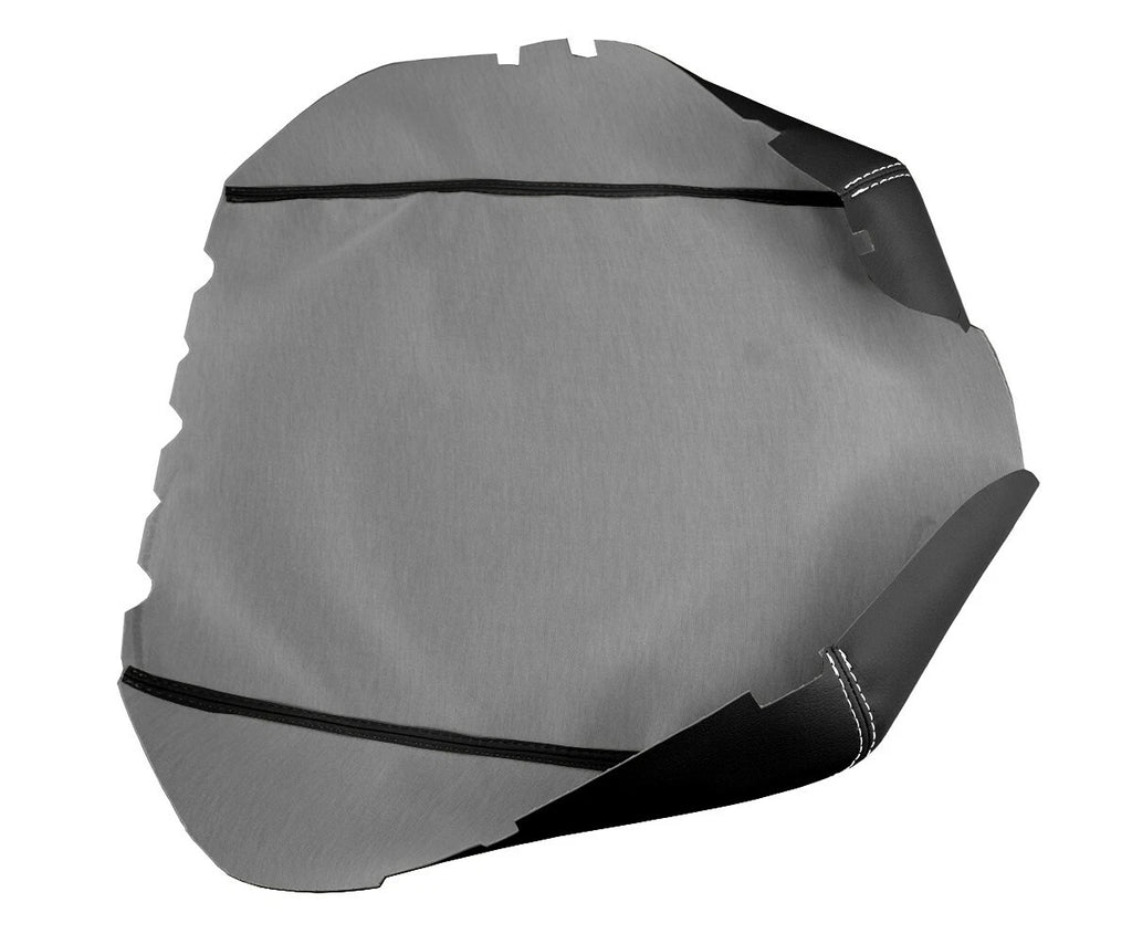 Leather Console Lid Armrest Cover for Toyota Sequoia (2008–2022) White Stitch