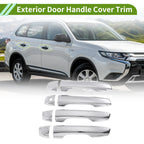 Exterior Door Handle Cover Trim for Mitsubishi Outlander (2022–2025) Silver Tone