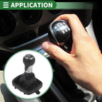 6 Speed Gear Shift Knob with Cover for Audi A3 8P (2003–2013) Chrome Black