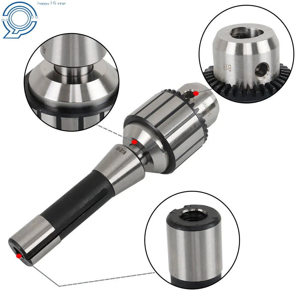 Heavy Duty Drill Chuck for R8 Shank (5/8 In)