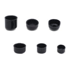 Set of 4 Black Bolt Toppers for Harley Road King Twin Cam FLH (1996–2006)