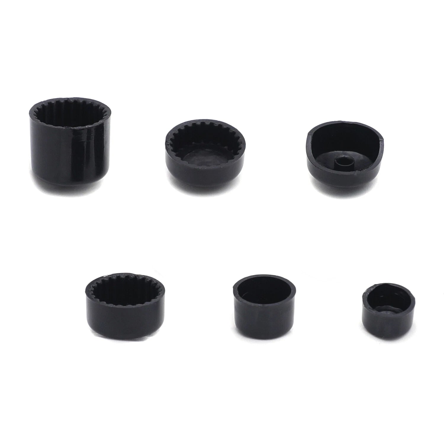 Set of 4 Black Bolt Toppers for Harley Road King Twin Cam FLH (1996–2006)