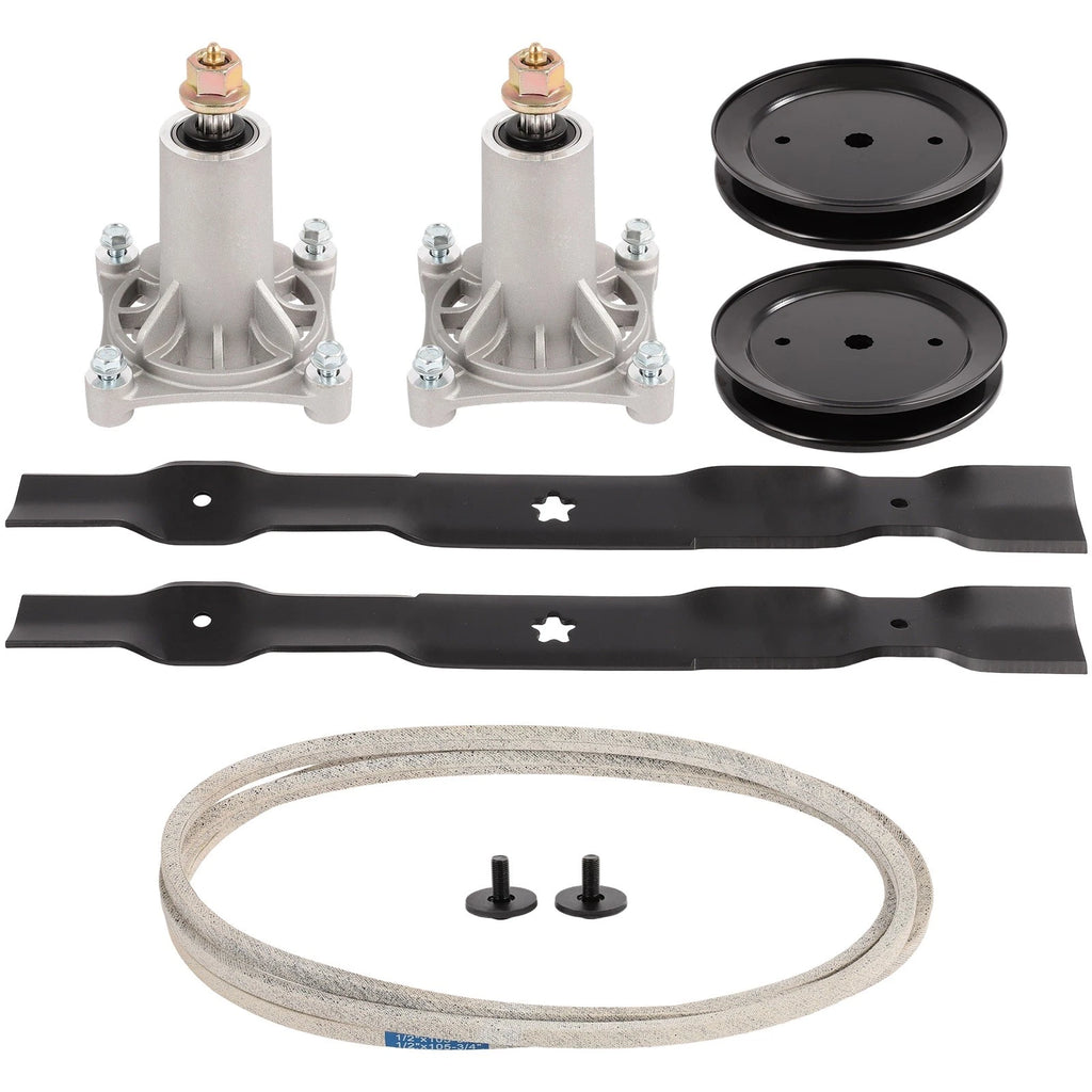 Deck Spindle Blade Belt Kit for Husqvarna LTH1842 LTH2142 TS242 TS243 (42")