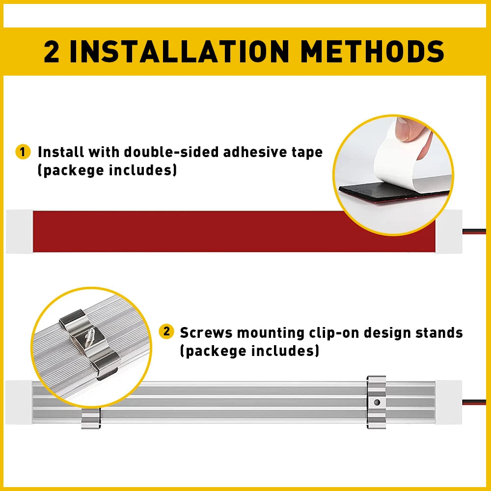 2X 108LED Interior Light Strip for Car Bus Van Caravan (12V)