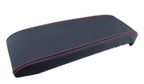 Leather Synthetic Console Armrest Cover for Chevy Equinox (2010–2017) Red Stitch