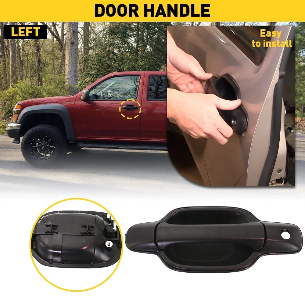 Exterior Door Handle for Chevrolet Colorado GMC Canyon (2004–2012) Black