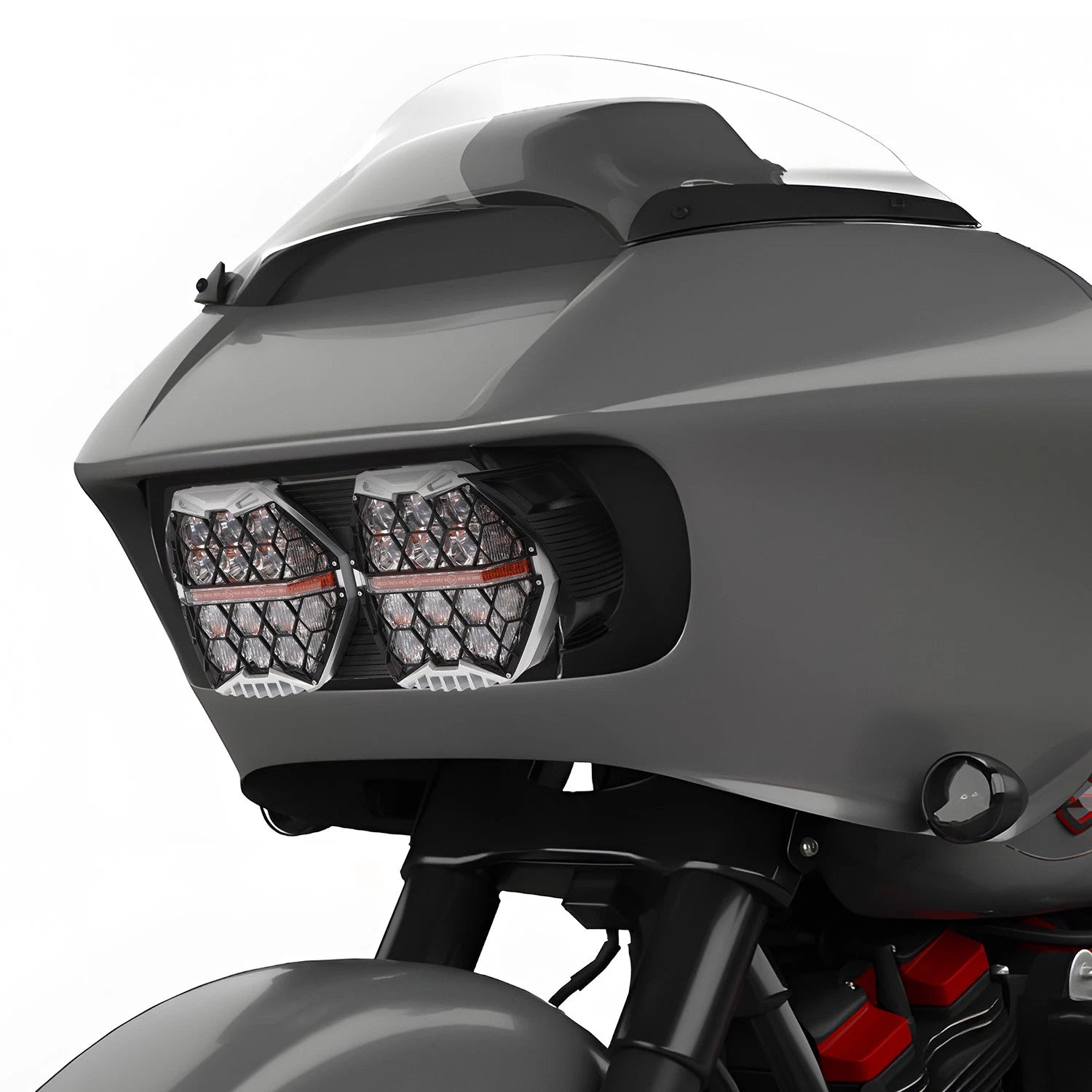 240W LED Dual Headlight for Harley Road Glide (2015–2024)