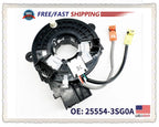 Spiral Cable Clock Spring for Nissan Sentra Versa Note (2014–2019) 25554-3SG0A