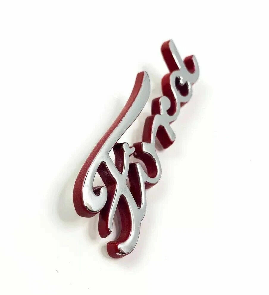 Ford Emblem Red Outline Replacement for 1940 Ford Car and Pickup