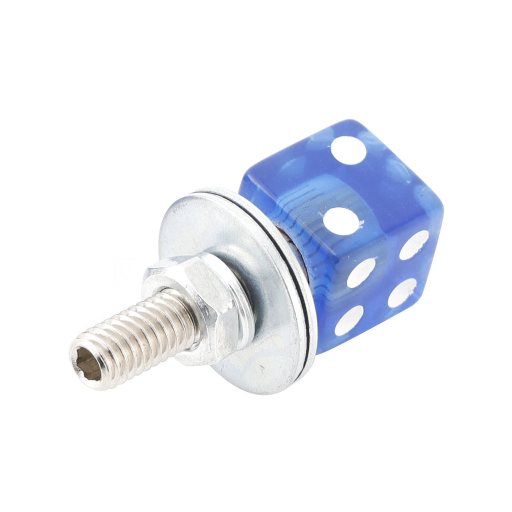 Set of 4 M6 Plastic License Plate Frame Screws Bolts Blue for Universal
