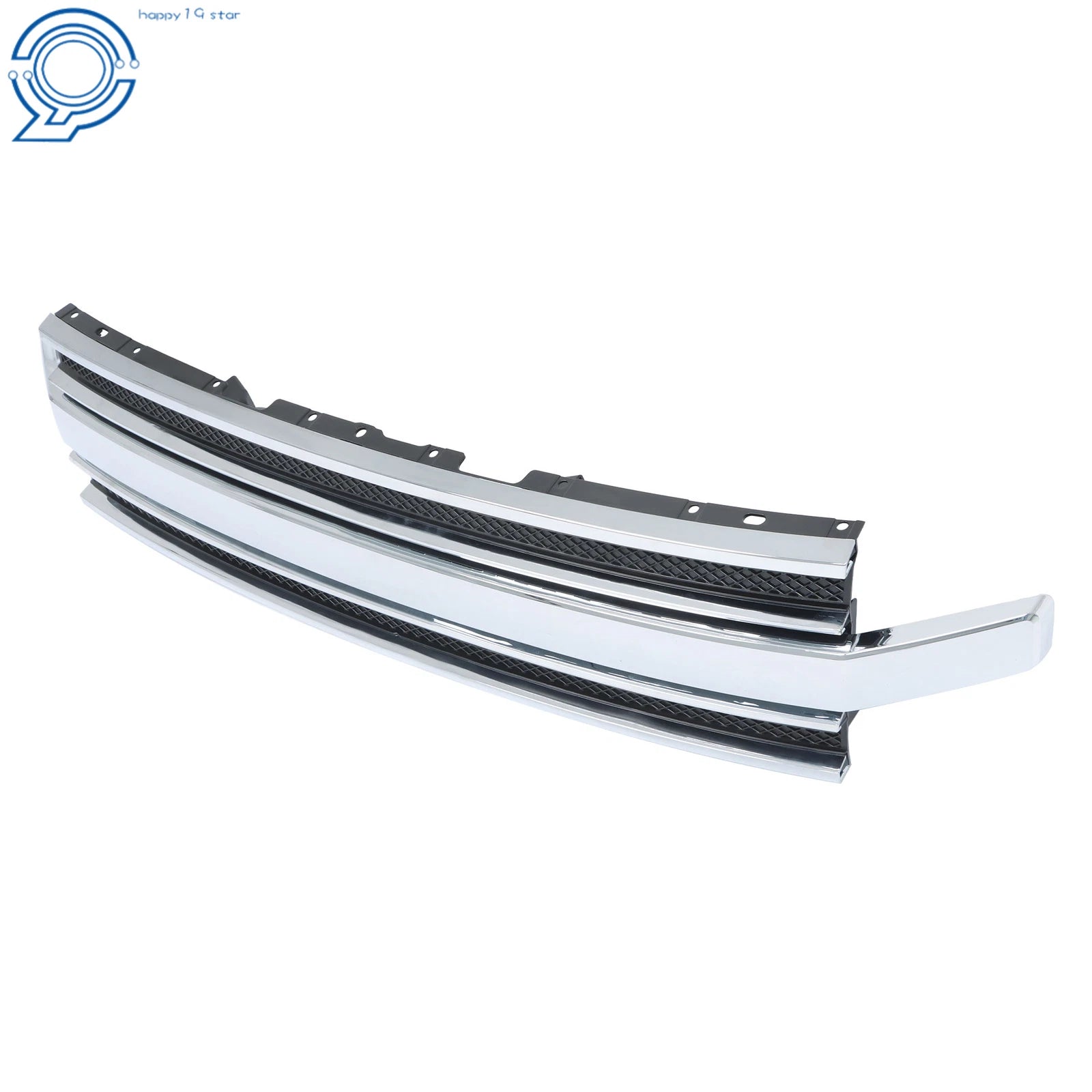 Front Bumper Grille with Chrome Trim for Ford Flex (2013-2019)