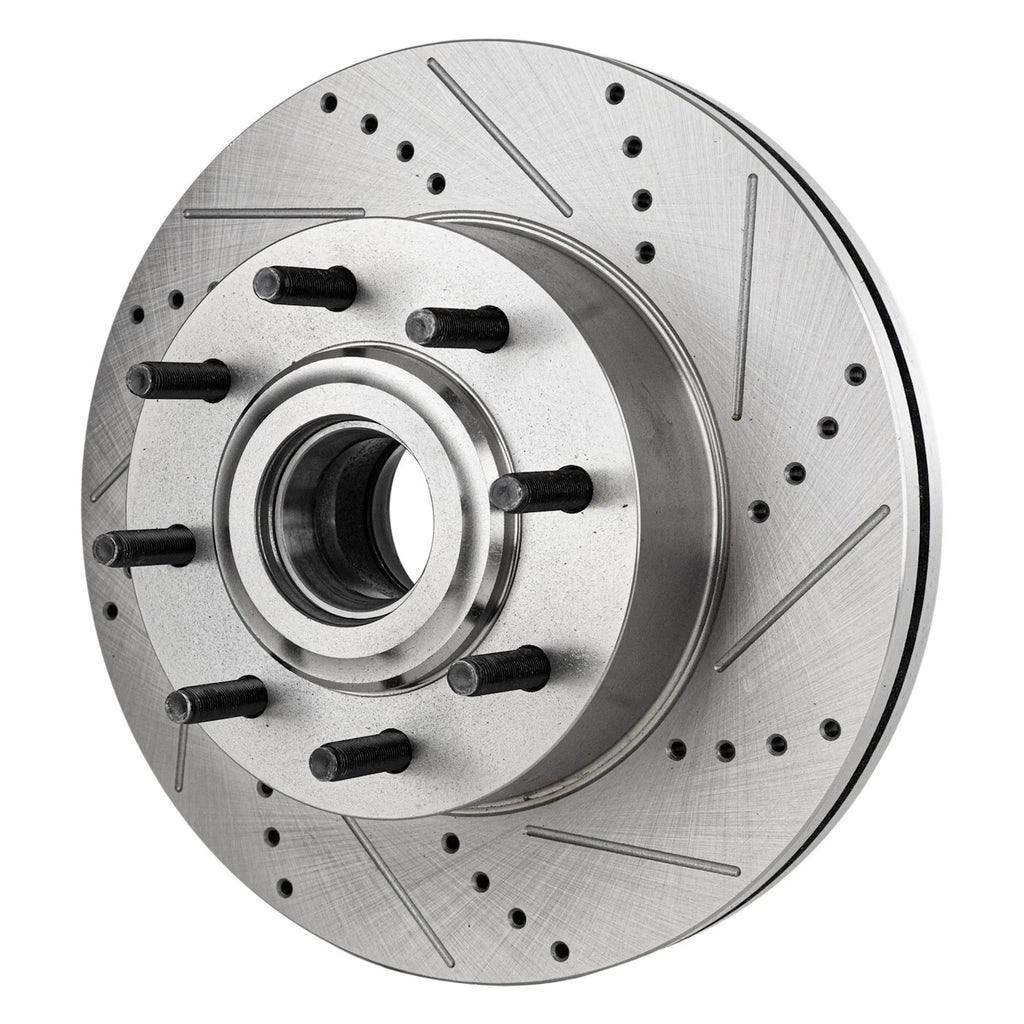 Brake Disc Set for Ford F-350 Super Duty (2012) Cross-drilled RWD