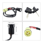 Starter for Honda TRX350FM FourTrax Rancher 4X4 (2000–2006) with Relay & Key Switch