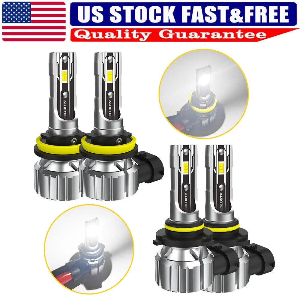 AUXITO 9005 H11 LED Headlight Bulb Kit Combo 6500K 160000LM for