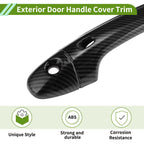 Set of 1 Exterior Door Handle Cover Trim for Toyota Hilux (2015–2023) - Carbon Fiber Black