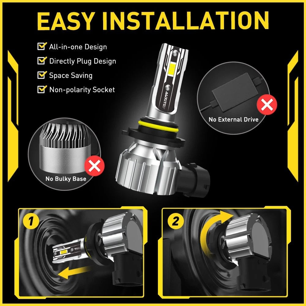 2X LED Headlight Kit for OXILAM (6500K) for Make Model (YYYY–YYYY)